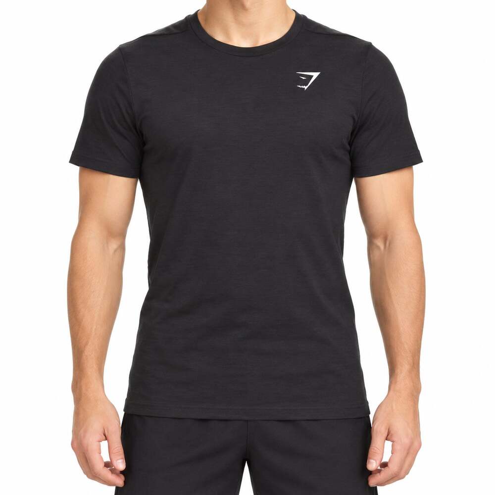 Gymshark Shirt Womens XS Black Performance Tee Athletic Lightweight